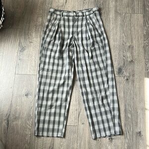 Urban Outfitters High waist plaid trousers